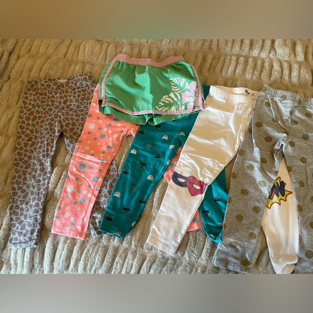 Bundle of six pairs of 3T girls bottoms